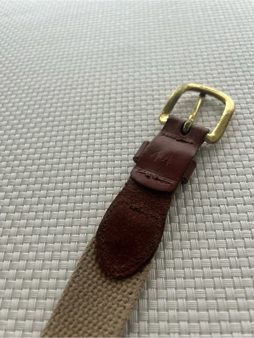 Pine Valley Golf Club Essex Embroidered Ribbon Belt Mens 44